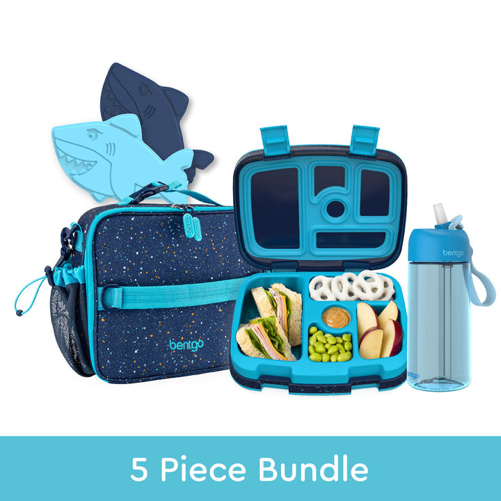 Bentgo Kids Prints Lunch 5-Piece Set with Ice Packs U6