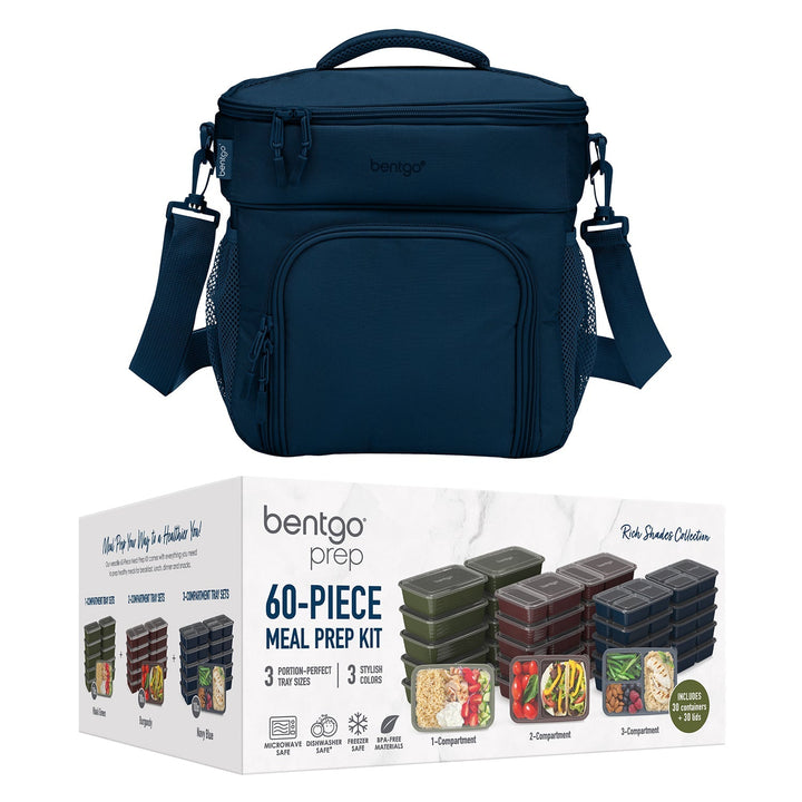 Bentgo Prep Deluxe Bag & 60-Piece Meal Prep Container Set U9